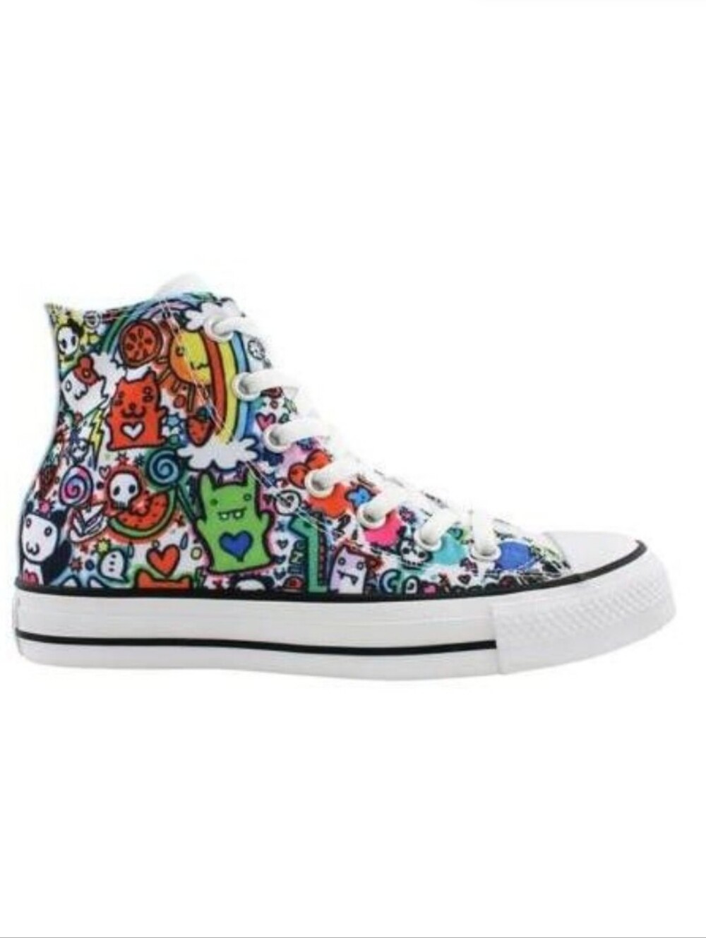 CONVERSE All Star Doodles Cartoon Unisex High Top Sneakers